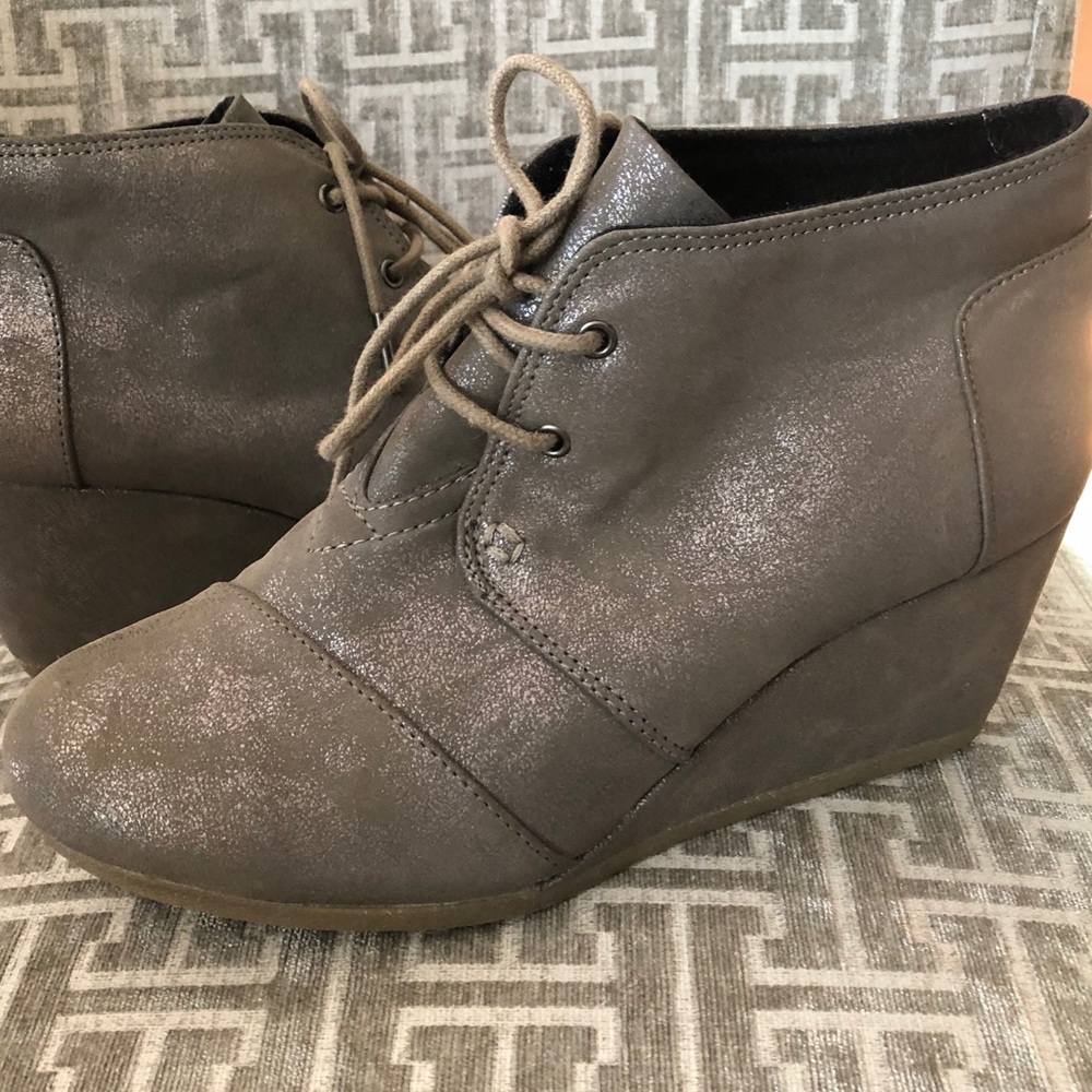 TOMS Desert Wedge Bootie